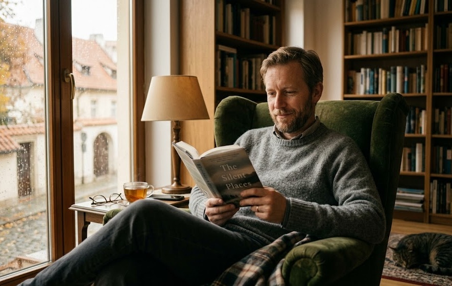 Pokojné ranné okno s rastlinami